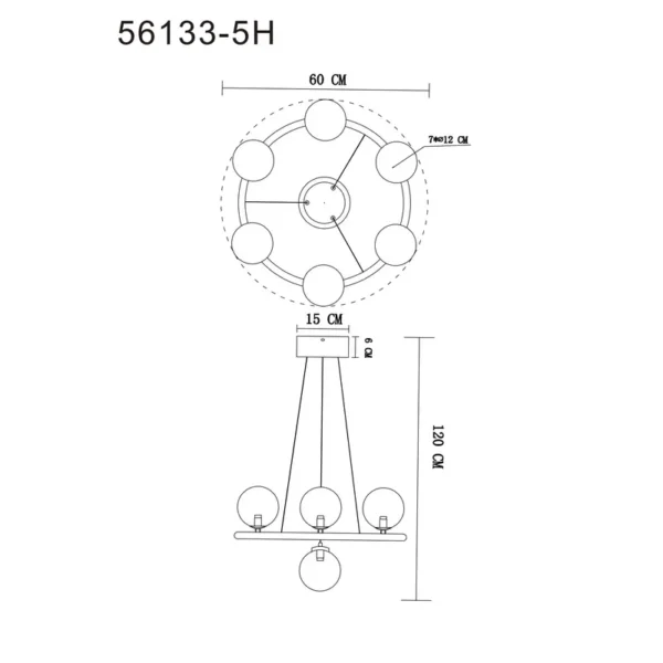 RIHA 56133-5H VISILICA GLOBO LIGHTING - Image 5