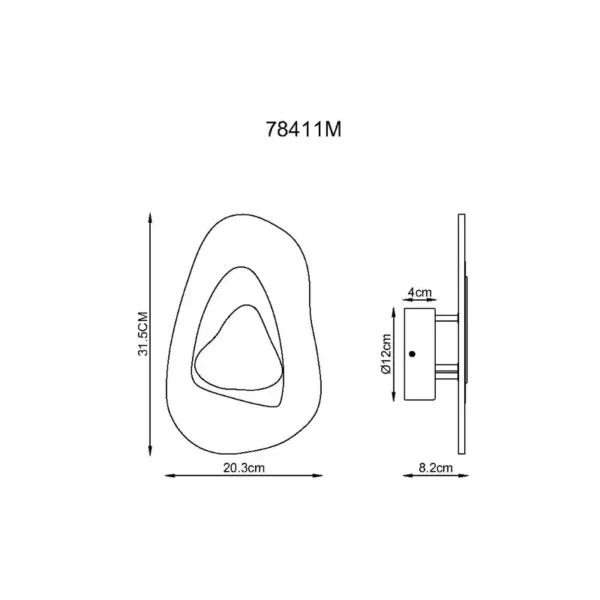 DORSEY 78411M LED ZIDNA LAMPA GLOBO LIGHTING - Image 6