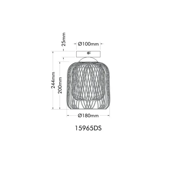 DICHTI 15965DS PLAFONSKA LAMPA GLOBO LIGHTING - Image 5