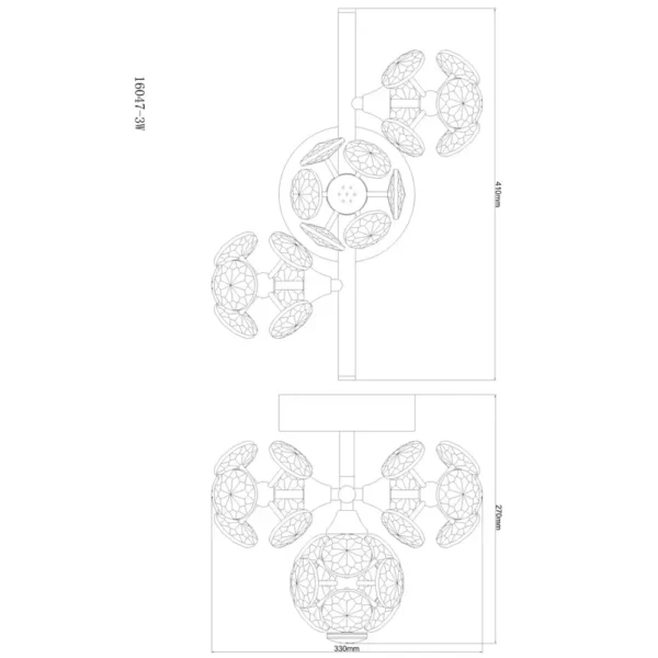 VIRINA 16047-3W ZIDNA LAMPA GLOBO LIGHTING - Image 4