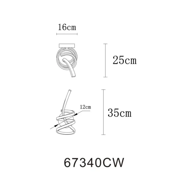 IDUNA 67340CW LED ZIDNA LAMPA GLOBO LIGHTING - Image 4