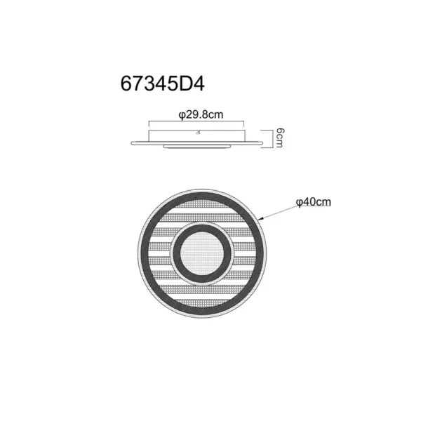 WOODY 67345D4 LED PLAFONSKA LAMPA GLOBO LIGHTING - Image 10