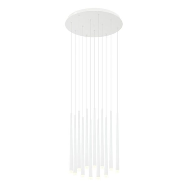 LED LUSTER F2605-12L WH FORMA