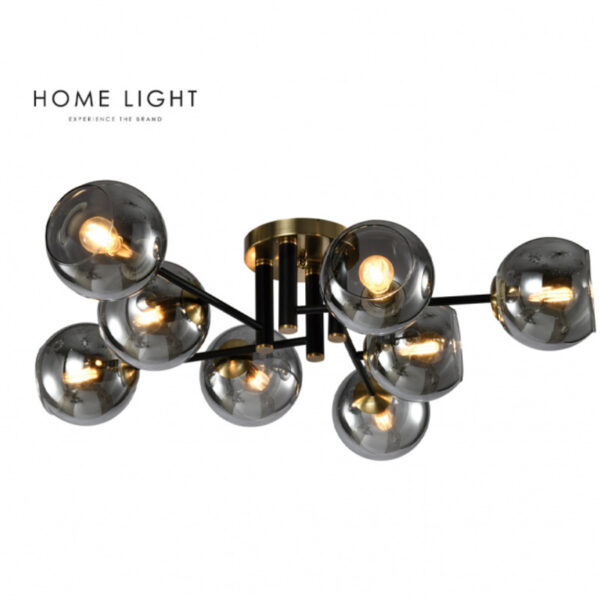 TALIA 37 LUSTER 8*E14 CRNA/BAKAR HOME LIGHT