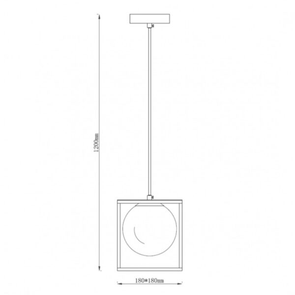 TALIA 73 VISILICA 1XE14 CRNA/ZLATO HOME LIGHT - Image 2