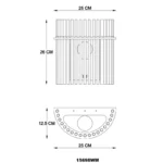 GORLEY 15698WM ZIDNA LAMPA GLOBO LIGHTING - Slika 7