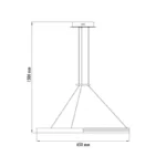 LUNA 235 LUSTER 37W 3000K SIVA HOME LIGHT - Slika 3