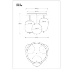 BLACKY I 15345-3DMM PLAFONSKA LAMPA GLOBO LIGHTING - Slika 4