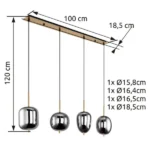 BLACKY I 15345-4MM VISILICA GLOBO LIGHTING - Slika 7