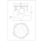 BLACKY I 15345-6DMM PLAFONSKA LAMPA GLOBO LIGHTING - Slika 5