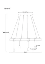 VISILICA AUSTON 15439-4 GLOBO LIGHTING - Slika 4