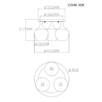 PLAFONSKA LAMPA MAXY 15548-3DK GLOBO LIGHTING - Slika 8