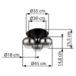 PLAFONSKA LAMPA MAXY 15548-3D GLOBO LIGHTING - Slika 5