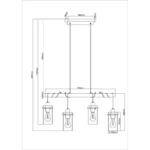 FANNI 15564-4H VISILICA GLOBO LIGHTING - Slika 7