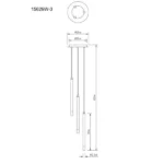 BLAKE 15629W-3 VISILICA GLOBO LIGHTING - Slika 6