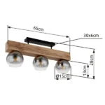 MOITAS 15656-3D PLAFONSKA LAMPA GLOBO LIGHTING - Slika 9