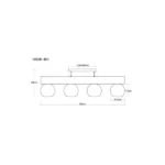 MOITAS 15656-4D1 PLAFONSKA LAMPA GLOBO LIGHTING - Slika 8