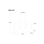 MOITAS 15656-4HB VISILICA GLOBO LIGHTING - Slika 2