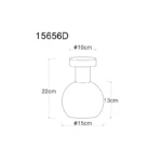 MOITAS 15656D PLAFONSKA LAMPA GLOBO LIGHTING - Slika 8
