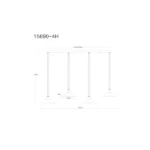 VISILICA DIANA 15690-4H GLOBO LIGHTING - Slika 6