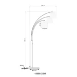 GORLEY 15698-3SM PODNA LAMPA GLOBO LIGHTING - Slika 6