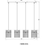 GORLEY 15698-4HA VISILICA GLOBO LIGHTING - Slika 7