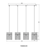 GORLEY 15698-4H VISILICA GLOBO LIGHTING - Slika 9
