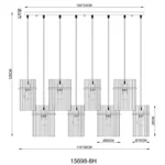 GORLEY 15698-8H VISILICA GLOBO LIGHTING - Slika 7