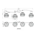 MIKA 15759-4 SPOT LAMPA GLOBO LIGHTING - Slika 7