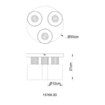 ALEIDIS 15768-3D PLAFONSKA LAMPA GLOBO LIGHTING - Slika 4