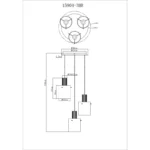 VISILICA TULIVAR 15904-3HR GLOBO LIGHTING - Slika 5