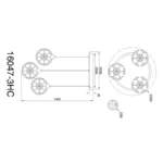 VIRINA 16047-3HC VISILICA GLOBO LIGHTING - Slika 6
