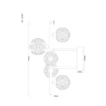 VIRINA 16047-5D PLAFONSKI LAMPA GLOBO LIGHTING - Slika 5