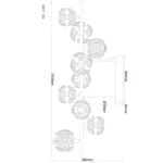 VIRINA 16047-9DC PLAFONSKI LUSTER GLOBO LIGHTING - Slika 6