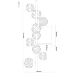 VIRINA 16047-9D PLAFONSKI LUSTER GLOBO LIGHTING - Slika 6