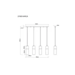 VISILICA ANNIKA 21000-4HCA GLOBO - Slika 7
