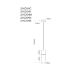 VISILICA ANNIKA 21000HB GLOBO LIGHTING - Slika 6