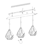 CARLTON 1 VISILICA 43002 EGLO - Slika 6
