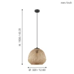 DEMBLEBY VISILICA 43261 EGLO - Slika 4