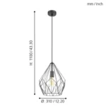 CARLTON VISILICA 49257 EGLO - Slika 3