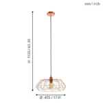 CARLTON 2 VISILICA 49488 EGLO - Slika 4