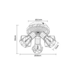 PRISKA 54017W-3 SPOT LAMPA GLOBO LIGHTING - Slika 8