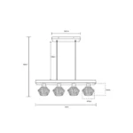 VALLI 54043-4H VISILICA GLOBO LIGHTING - Slika 5