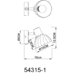 ZACHERY 54315-1 SPOT LAMPA GLOBO LIGHTING - Slika 7
