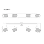 WENZEL 57037-4 SPOT LAMPA GLOBO LIGHTING - Slika 6