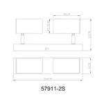 ROBBY 57911-2S SPOT LAMPA GLOBO LIGHTING - Slika 6