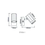 JAMES 57918-1 SPOT LAMPA GLOBO LIGHTING - Slika 5