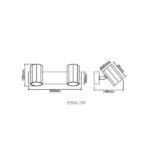 JAMES 57918-2W SPOT LAMPA GLOBO LIGHTING - Slika 6