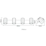 JAMES 57918-4 SPOT LAMPA GLOBO LIGHTING - Slika 2