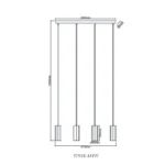 JAMES 57918-4HW VISILICA GLOBO LIGHTING - Slika 4